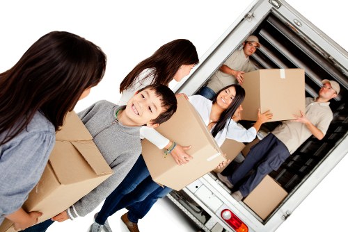 Local office relocation support in Dagenham with business equipment being prepared for a move