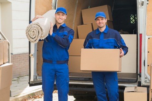 Local man with van service navigating residential access in Dagenham