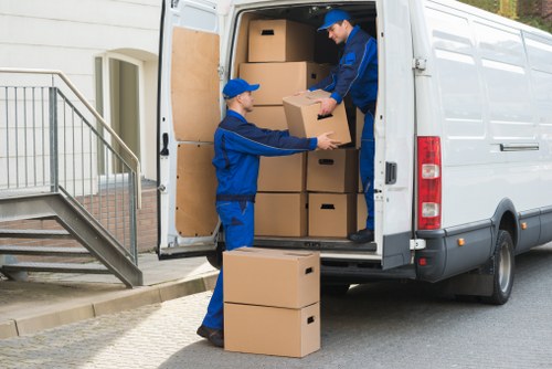 Man and van vehicle assisting with a local move in Dagenham