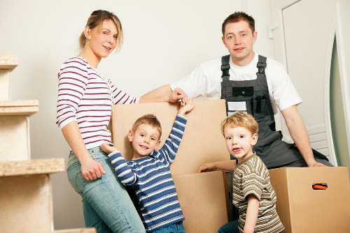Business relocation service in Dagenham showing careful transport of office furniture and equipment