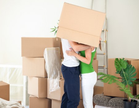 A local moving van helping with furniture transport in Dagenham