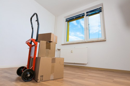 Local removals team planning access for a Dagenham property move