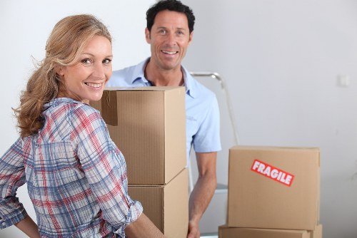 Professional moving team loading a van for a Dagenham relocation