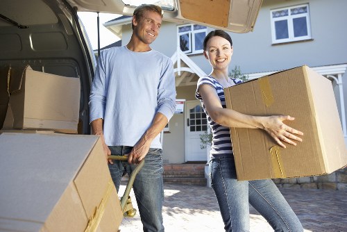 Moving checklist and packed items prepared for a Dagenham relocation