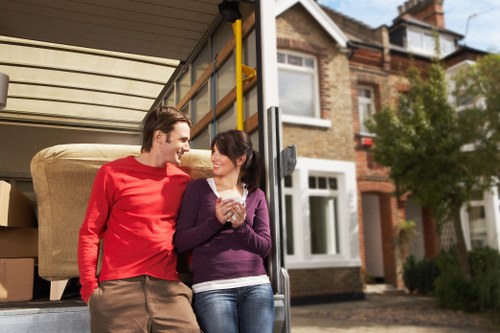 Movers handling a flat or office removal in Dagenham